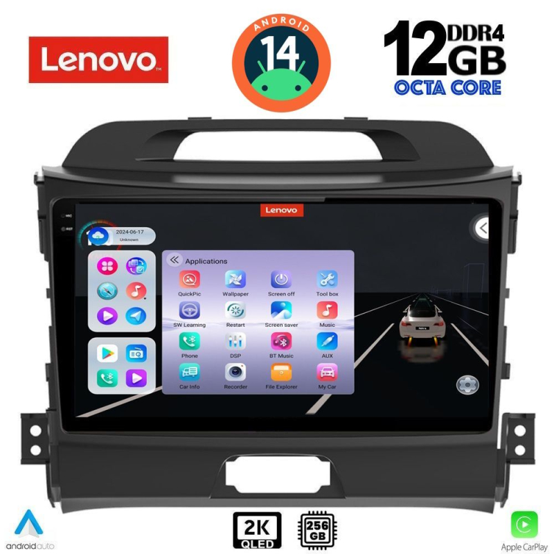 LENOVO SSZ 12325_CPA (9inc) MULTIMEDIA TABLET for KIA SPORTAGE mod. 2010-2015