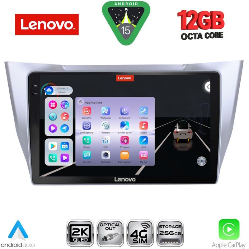 LENOVO SSZ 12345SL_CPA (10inc) MULTIMEDIA TABLET for LEXUS RX 300 – 400 mod. 2003-2008