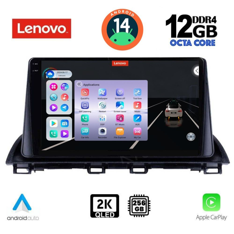 LENOVO SSZ 12367_CPA (9inc) MULTIMEDIA TABLET for MAZDA 3 mod. 2014-2019