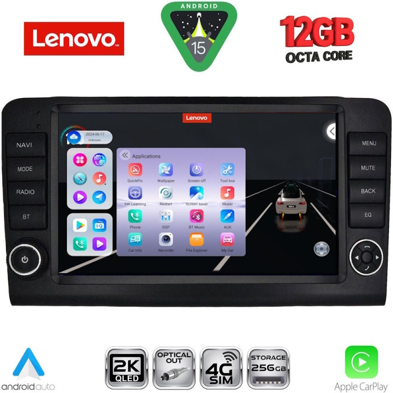 LENOVO SSZ 12416_CPA (9inc) MULTIMEDIA TABLET for MERCEDES ML (W164) – GL (X164) mod. 2005-2011