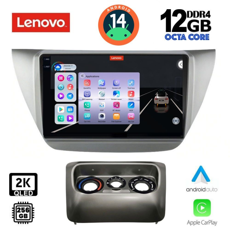 LENOVO SSZ 12433_CPA (9inc) MULTIMEDIA TABLET for MITSUBISHI LANCER mod. 2000-2007