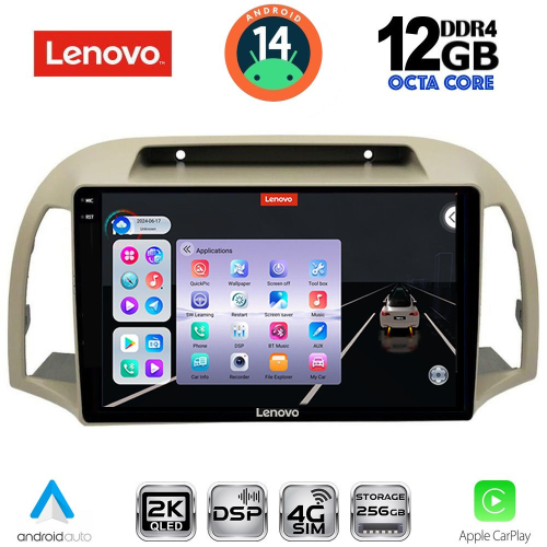 LENOVO SSZ 12457BG_CPA (9inc) MULTIMEDIA TABLET for NISSAN MICRA K12 mod. 2002-2010 (BEIGE)
