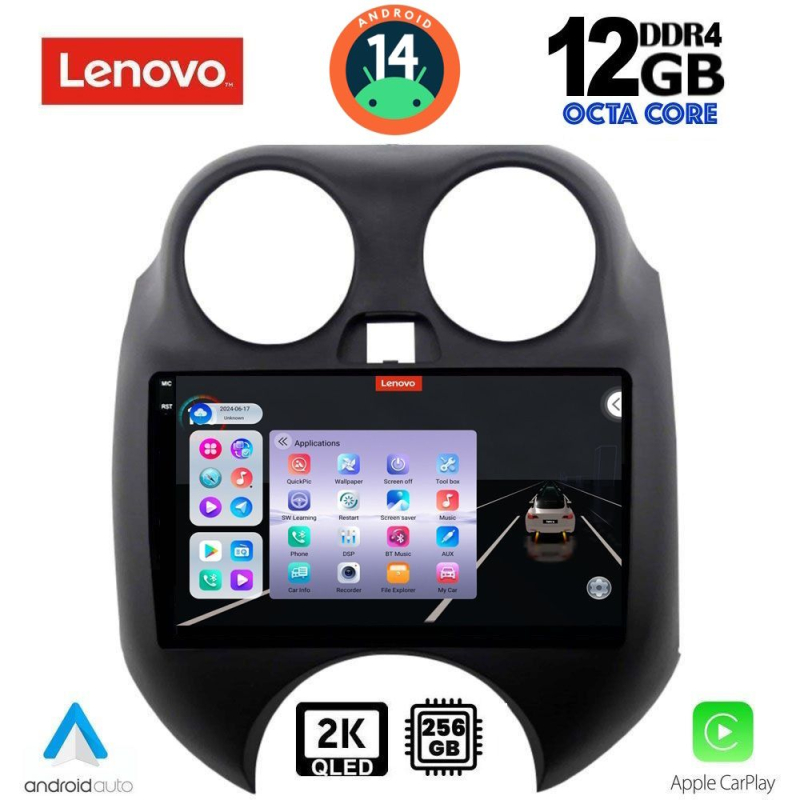 LENOVO SSZ 12459_CPA (9inc) MULTIMEDIA TABLET for NISSAN MICRA mod. 2010-2014