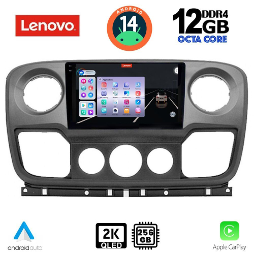LENOVO SSZ 12463_CPA (10inc) MULTIMEDIA TABLET for NISSAN NV400 - OPEL MOVANO - RENAULT MASTER mod. 2010-2020