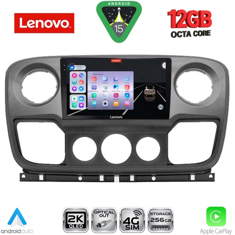 LENOVO SSZ 12463_CPA (10inc) MULTIMEDIA TABLET for NISSAN NV400 - OPEL MOVANO - RENAULT MASTER mod. 2010-2020