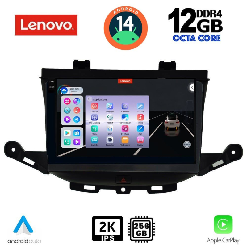 LENOVO SSZ 12483_CPA (9inc) MULTIMEDIA TABLET for OPEL ASTRA K mod. 2015>