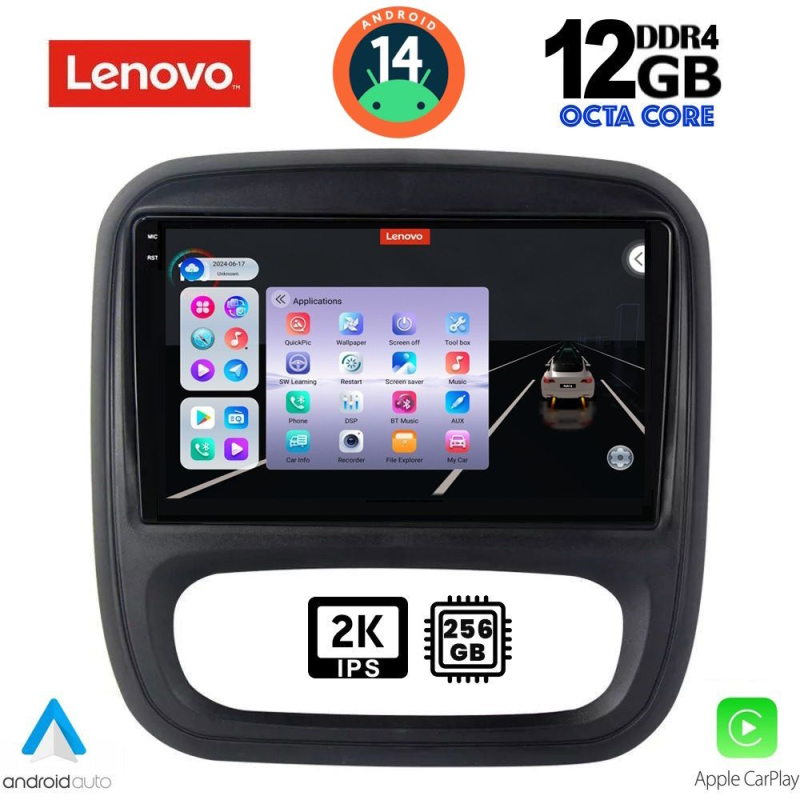 LENOVO SSZ 12499_CPA (9inc) MULTIMEDIA TABLET for OPEL VIVARO – RENAULT TRAFIC – FIAT TALENDO – NISSAN NV 300 mod. 2014>