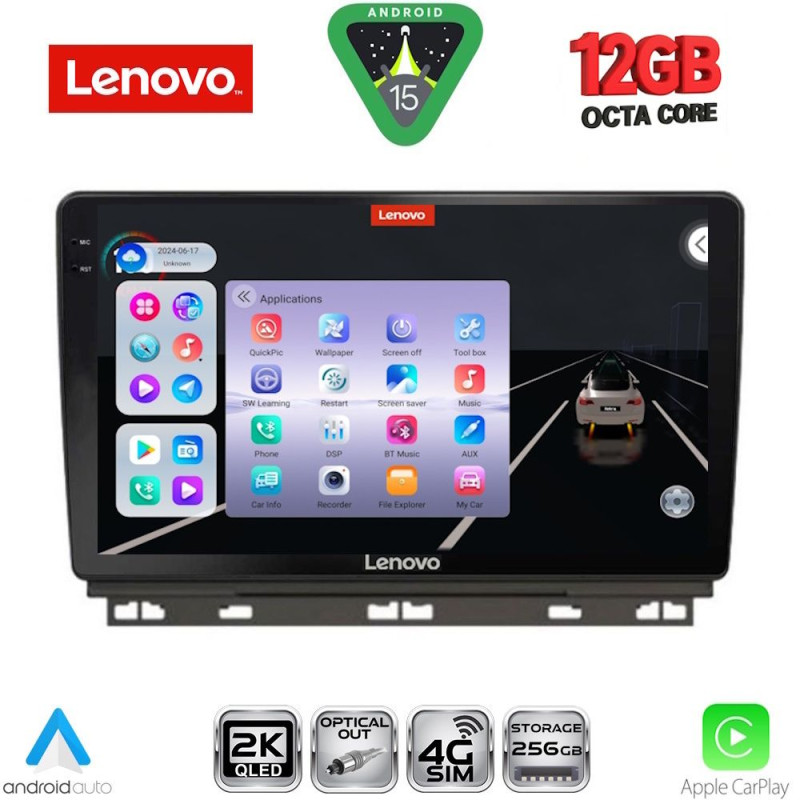 LENOVO SSZ 12546_CPA (9inc) MULTIMEDIA TABLET for RENAULT CLIO - CAPTUR mod. 2019-2026