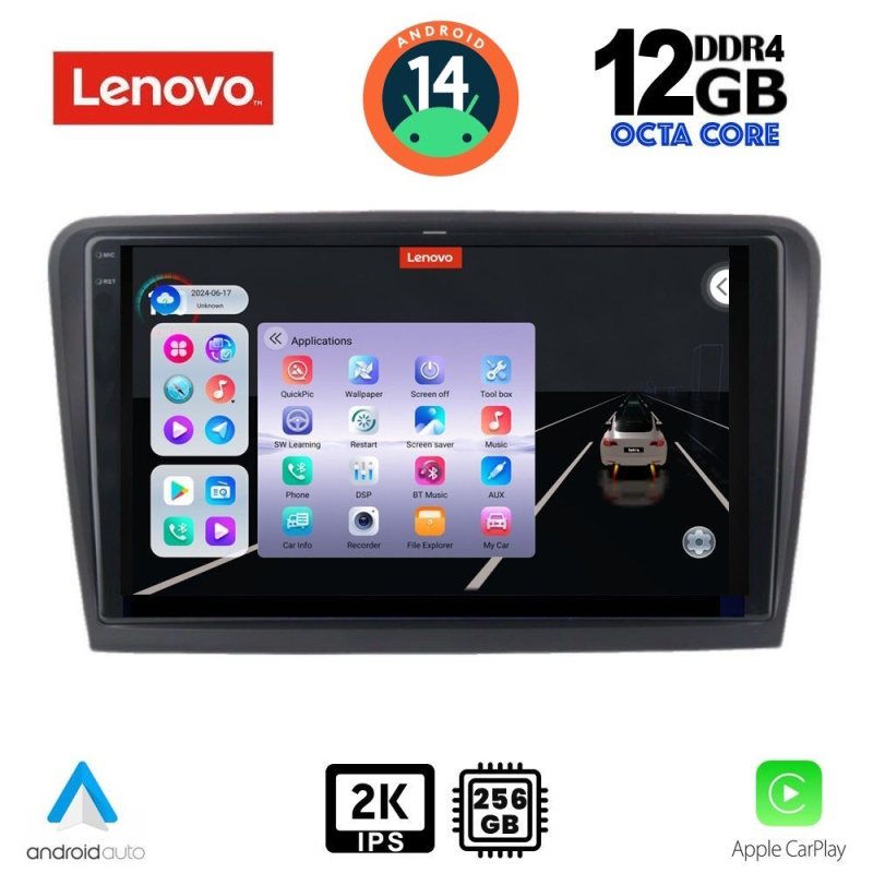 LENOVO SSZ 12601_CPA (9inc) MULTIMEDIA TABLET for SKODA RAPID  mod. 2012>