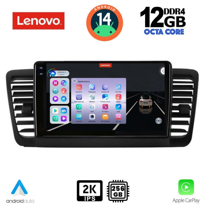 LENOVO SSZ 12665_CPA (9inc) MULTIMEDIA TABLET for SUBARU LEGACY - OUTBACK mod. 2002-2008
