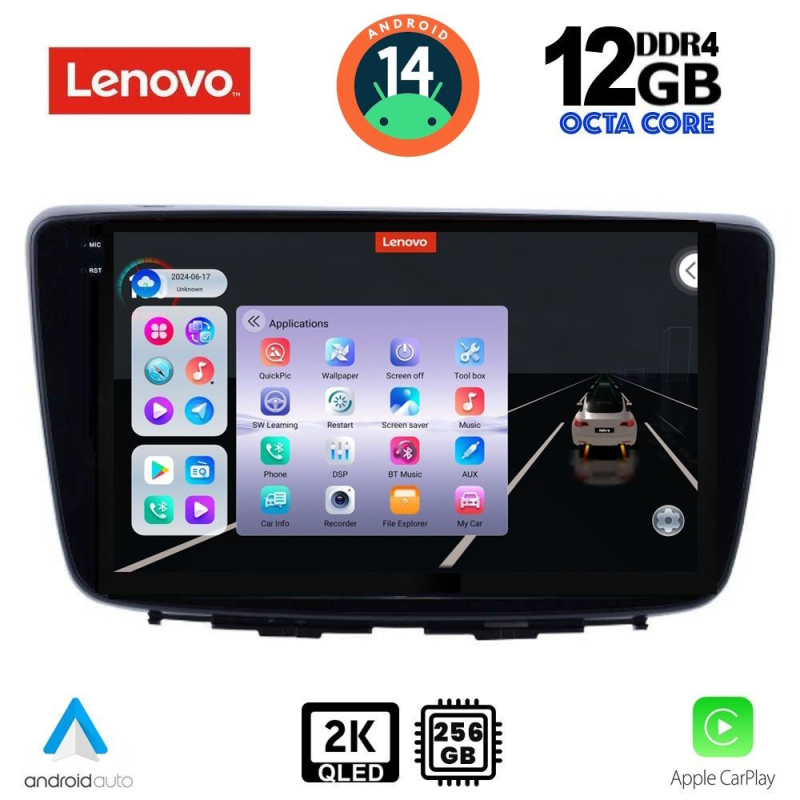 LENOVO SSZ 12672_CPA (9inc) MULTIMEDIA TABLET for SUZUKI BALENO mod. 2016-2022 LENOVO SSZ 12672_CPA (9inc) MULTIMEDIA TABLET for SUZUKI BALENO mod. 2016-2022
