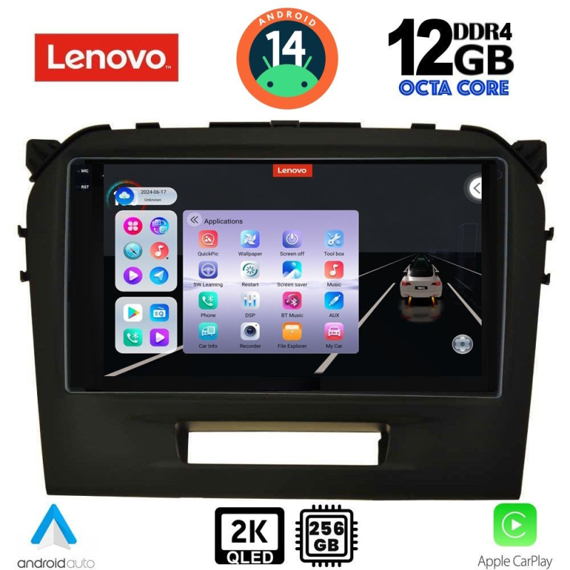 LENOVO SSZ 12697_CPA (9inc) MULTIMEDIA TABLET for SUZUKI VITARA mod. 2016-2022 LENOVO SSZ 12697_CPA (9inc) MULTIMEDIA TABLET for SUZUKI VITARA mod. 2016-2022