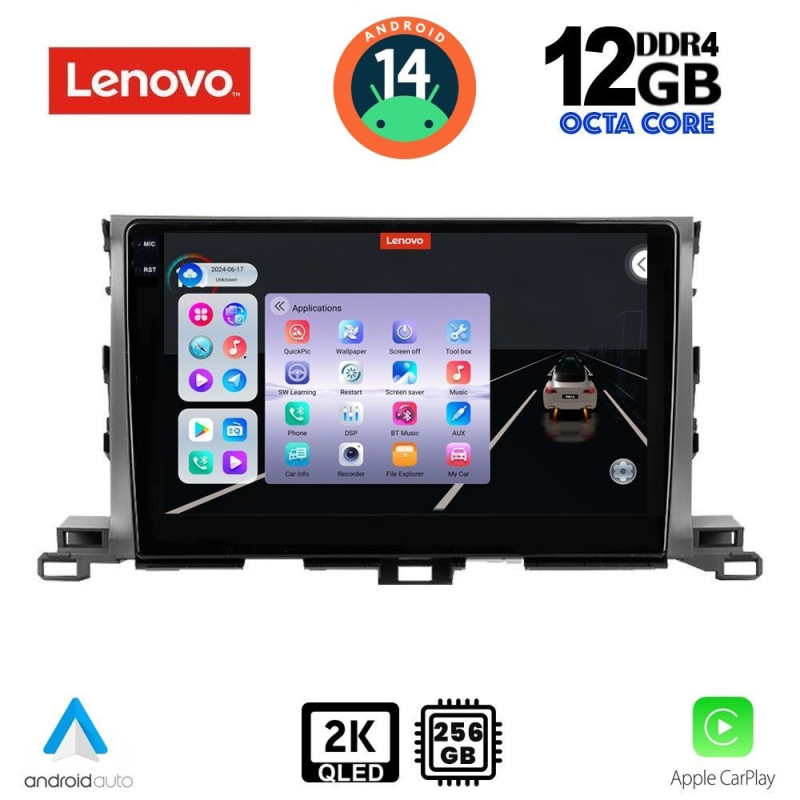 LENOVO SSZ 12700_CPA (10inc) MULTIMEDIA TABLET for TOYOTA HIGHLANDER mod. 2014-2019 LENOVO SSZ 12700_CPA (10inc) MULTIMEDIA TABLET for TOYOTA HIGHLANDER mod. 2014-2019