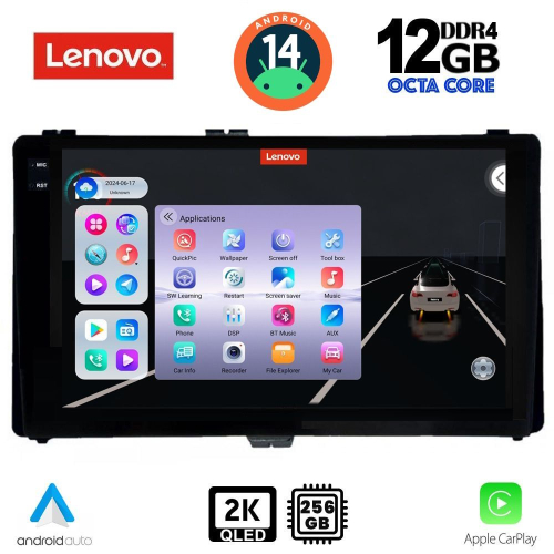 LENOVO SSZ 12703_CPA (9inc) MULTIMEDIA TABLET for TOYOTA AURIS mod. 2015&gt; – AYGO X mod. 2022&gt; – COROLLA mod. 2017-2019