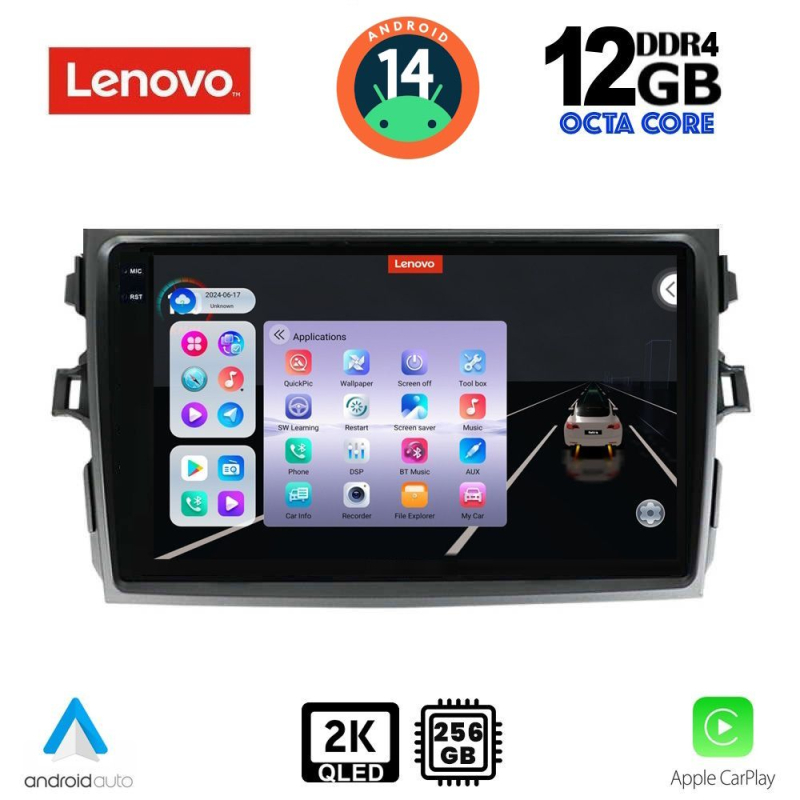 LENOVO SSZ 12713_CPA (9inc) MULTIMEDIA TABLET for TOYOTA COROLLA 4D mod. 2006-2012 LENOVO SSZ 12713_CPA (9inc) MULTIMEDIA TABLET for TOYOTA COROLLA 4D mod. 2006-2012