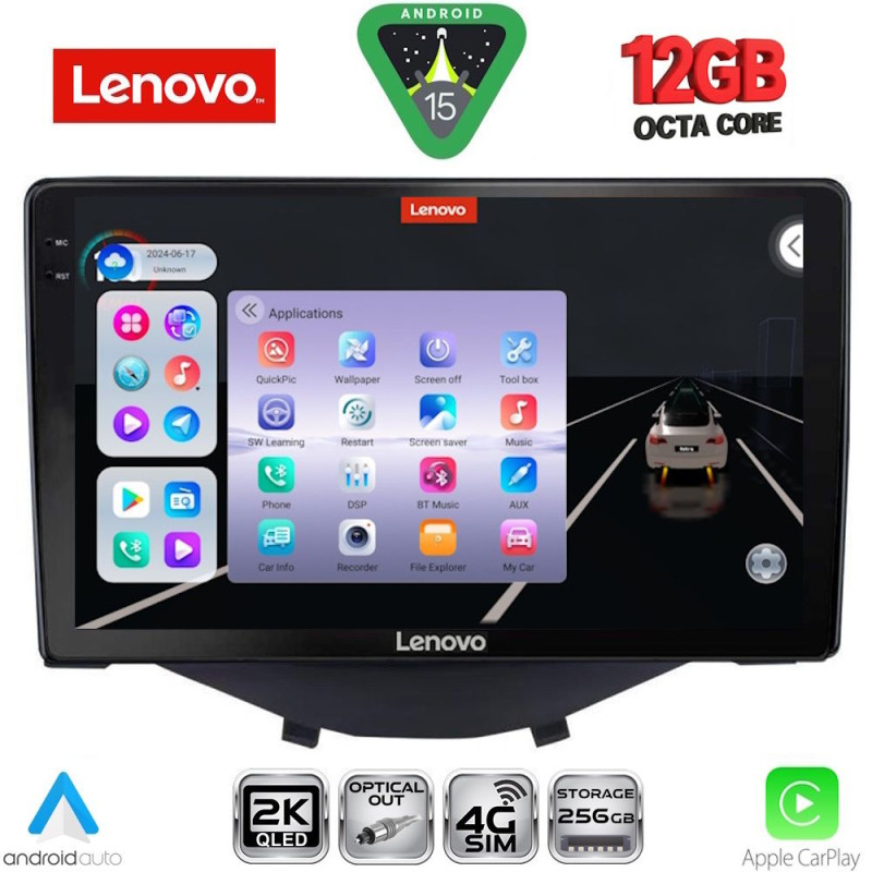 LENOVO SSZ 12715_CPA CLIMA-A/C (9inc) MULTIMEDIA TABLET for CITROEN C1-PEUGEOT 108-TOYOTA AYGO mod. 2014-2022