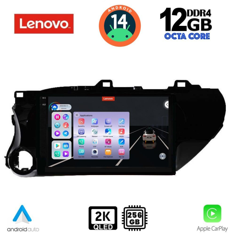 LENOVO SSZ 12721_CPA (10inc) MULTIMEDIA TABLET for TOYOTA HILUX mod. 2017> LENOVO SSZ 12721_CPA (10inc) MULTIMEDIA TABLET for TOYOTA HILUX mod. 2017>
