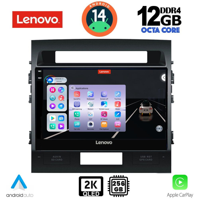 LENOVO SSZ 12724_CPA (10inc) MULTIMEDIA TABLET for TOYOTA LAND CRUISER mod. 2008-2015