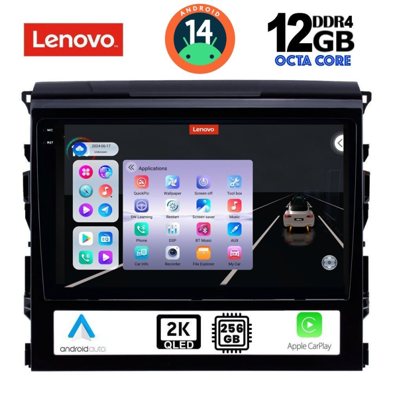 LENOVO SSZ 12725_CPA (9inc) MULTIMEDIA TABLET for TOYOTA LANDCRUISER mod. 2016-2019 LENOVO SSZ 12725_CPA (9inc) MULTIMEDIA TABLET for TOYOTA LANDCRUISER mod. 2016-2019