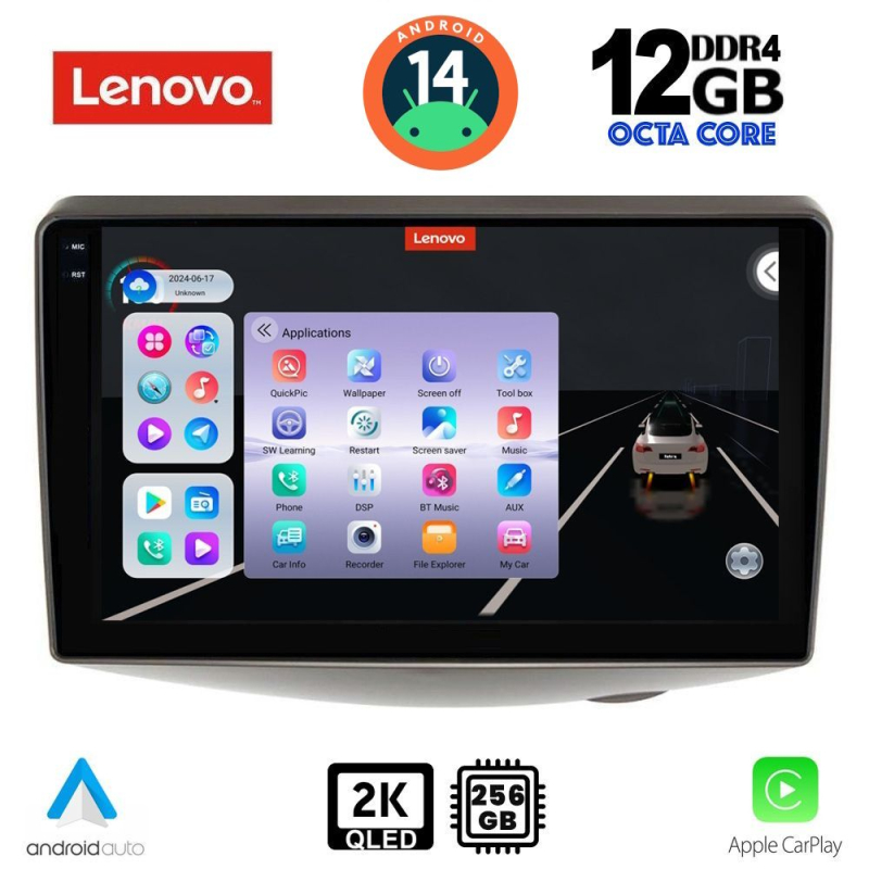 LENOVO SSZ 12735_CPA (9inc) MULTIMEDIA TABLET for TOYOTA YARIS mod. 1999-2006