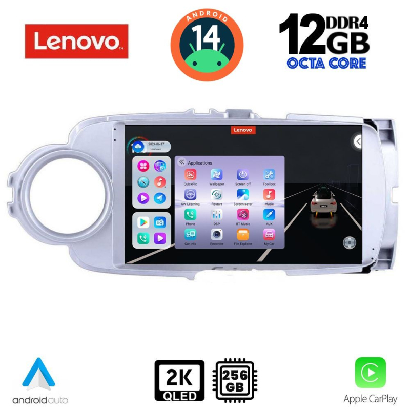 LENOVO SSZ 12737_CPA (9inc) MULTIMEDIA TABLET for TOYOTA YARIS mod. 2011-2015 LENOVO SSZ 12737_CPA (9inc) MULTIMEDIA TABLET for TOYOTA YARIS mod. 2011-2015