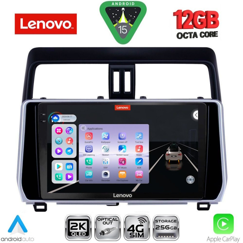LENOVO SSZ 12739_CPA (10inc) MULTIMEDIA TABLET for TOYOTA LAND CRUISER mod. 2019-2023