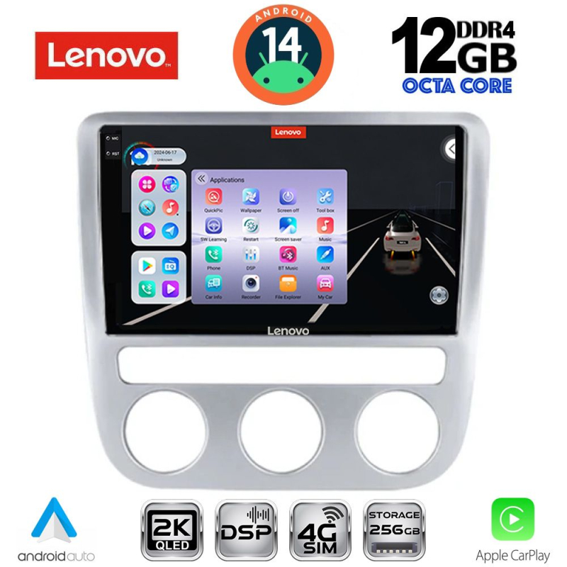 LENOVO SSZ 12752_CPA CLIMA (9inc) MULTIMEDIA TABLET for VW EOS mod. 2006> - SCIROCCO mod. 2008-2010