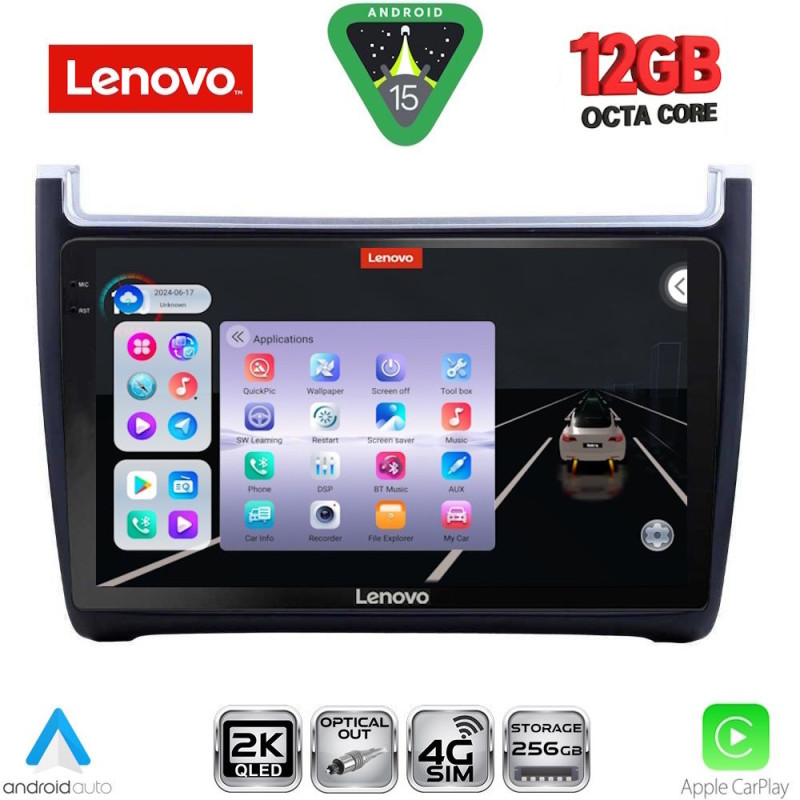 LENOVO SSZ 12757_CPA (9inc) MULTIMEDIA TABLET for VW POLO mod. 2014-2017