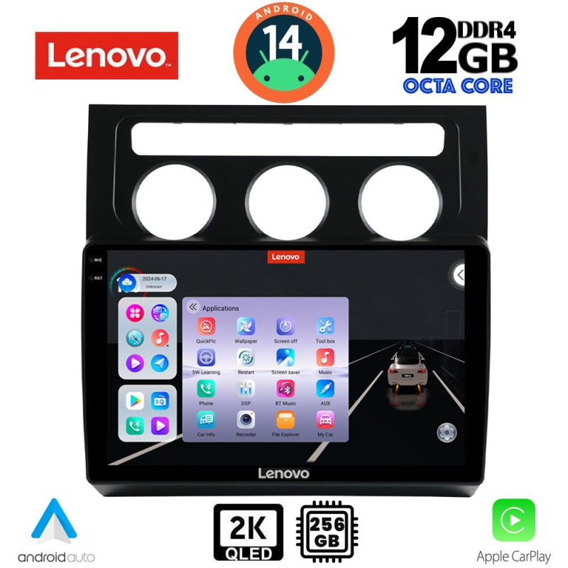 LENOVO SSZ 12767_CPA CLIMA (10inc) MULTIMEDIA TABLET for VW TOURAN mod. 2003-2010