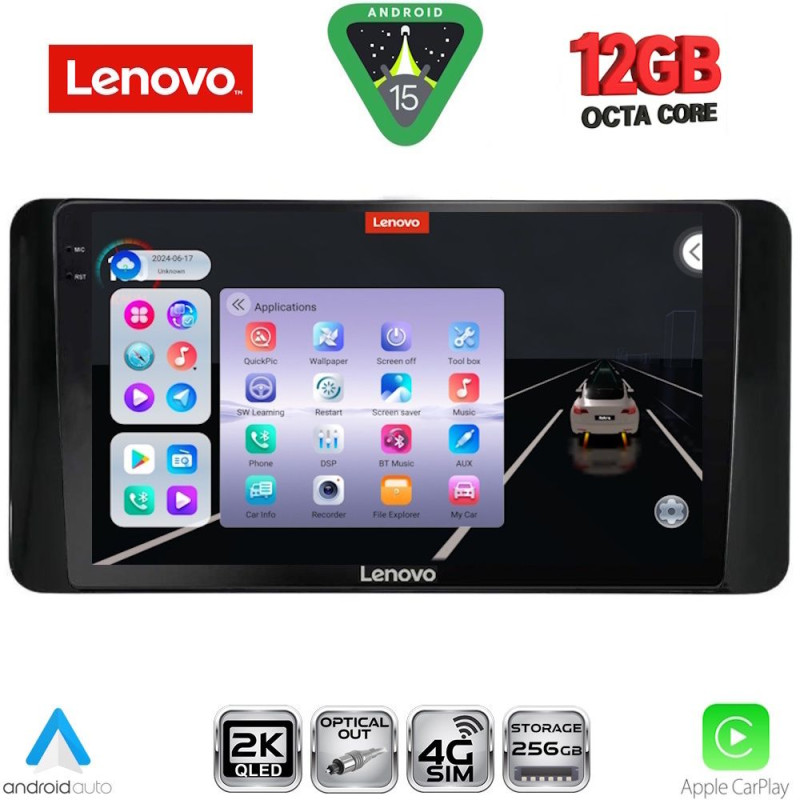 LENOVO SSZ 12778_CPA (10inc) MULTIMEDIA TABLET for TOYOTA LAND CRUISER LC300 mod. 2023-2026