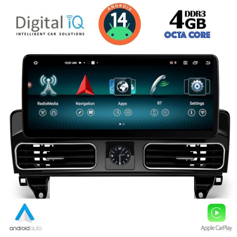 DIGITAL IQ TOP 10997_CPA CLOCK (12.3inc) (NTG 4.5) MULTIMEDIA SYSTEM for MERCEDES ML (W166) mod. 2011-2019