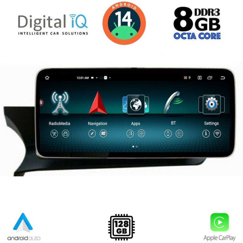 DIGITAL IQ TOP 17985_CPA (12.3") (NTG 4.5) MULTIMEDIA SYSTEM for MERCEDES C (W204) mod. 2012-2014