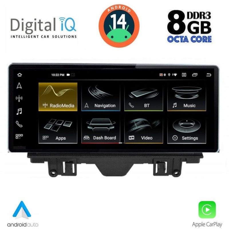 DIGITAL IQ TPK 16922_CPA (10.25inc) MULTIMEDIA SYSTEM for AUDI Q3 mod. 2011-2019 (High version)