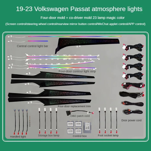 DIQ AMBIENT VW PASSAT III FULL KIT (Digital iQ Ambient Light VW Passat mod.2019-2023, Full Kit)