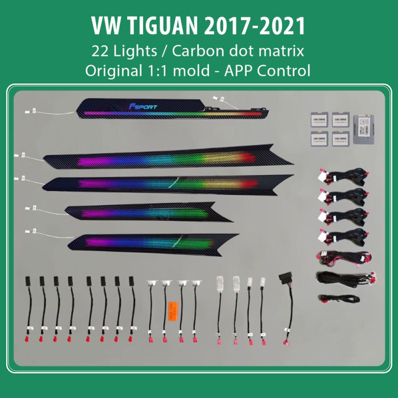 DIQ AMBIENT VW TIGUAN II 22 (Digital iQ Ambient Light VW Tiguan mod.2017-2021, 22 Lights) DIQ AMBIENT VW TIGUAN II 22 (Digital iQ Ambient Light VW Tiguan mod.2017-2021, 22 Lights)