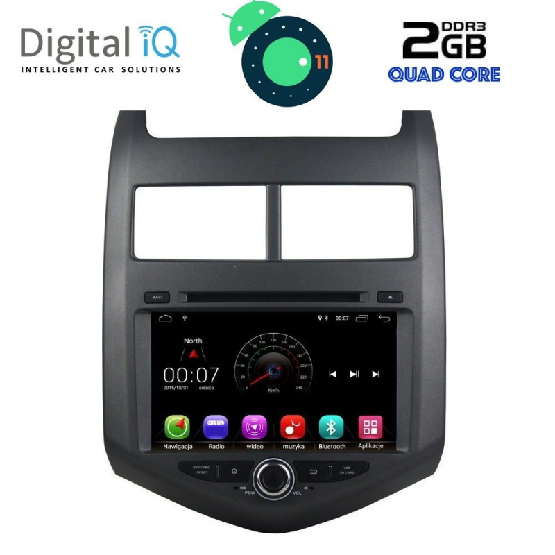 DIGITAL IQ X323M_GPS (8'' DVD) MULTIMEDIA SYSTEM for CHEVROLET AVEO mod. 2011-2014 DIGITAL IQ X323M_GPS (8'' DVD) MULTIMEDIA SYSTEM for CHEVROLET AVEO mod. 2011-2014
