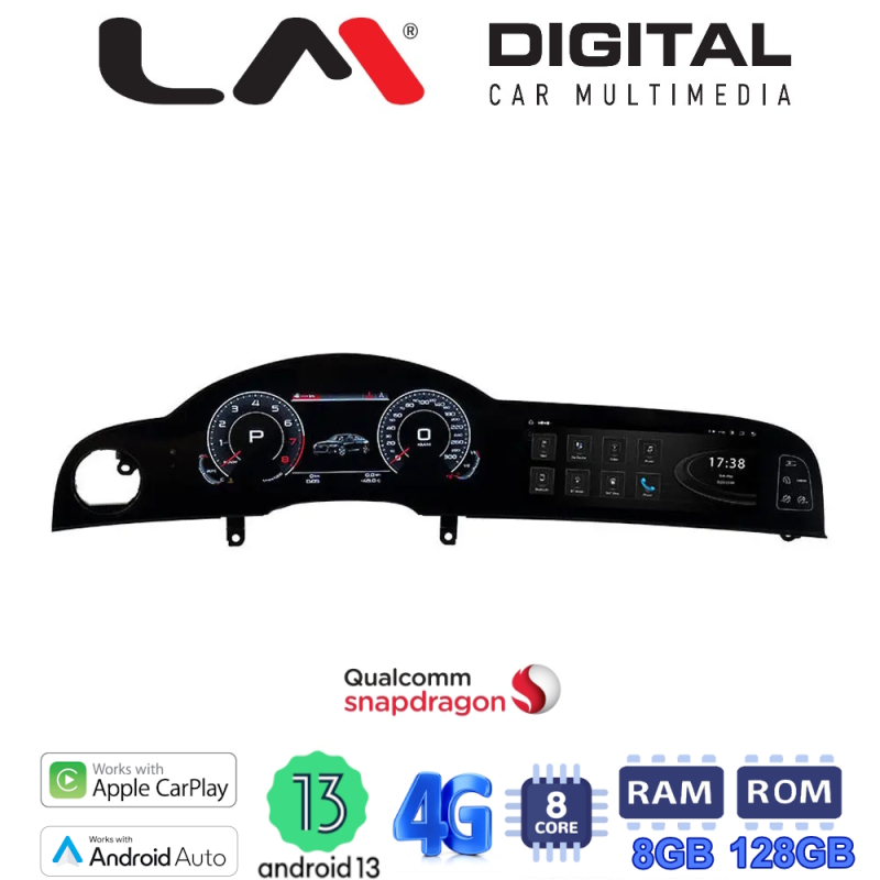 LM Digital - LM JFK2960 DUAL Οθόνη OEM Multimedia Αυτοκινήτου για Audi A6 2005 > 2009 (CarPlay/AndroidAuto/BT/GPS/WIFI/GPRS)