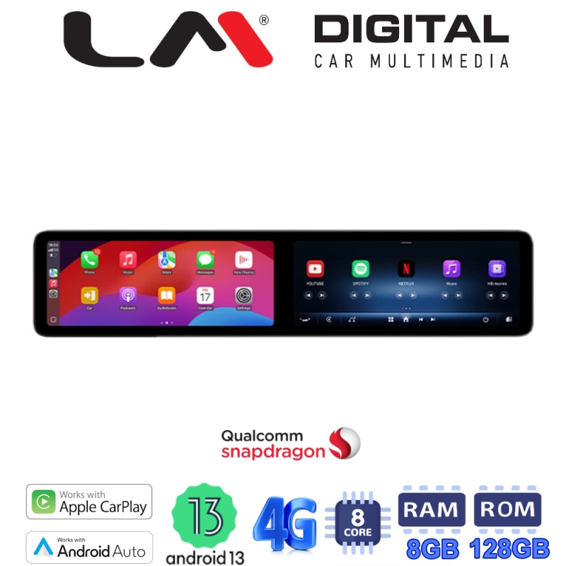 LM Digital - LM JFKR1977 DUAL Οθόνη OEM Multimedia Αυτοκινήτου για Mercedes GLA 2014 > 2018 με εργοστασιακό σύστημα NTG 5.0 (Για δεξιοτίμονα οχήματα) (CarPlay/AndroidAuto/BT/GPS/WIFI/GPRS) LM Digital - LM JFKR1977 DUAL Οθόνη OEM Multimedia Αυτοκινήτου για Mercedes GLA 2014 > 2018 με εργοστασιακό σύστημα NTG 5.0 (Για δεξιοτίμονα οχήματα) (CarPlay/AndroidAuto/BT/GPS/WIFI/GPRS)