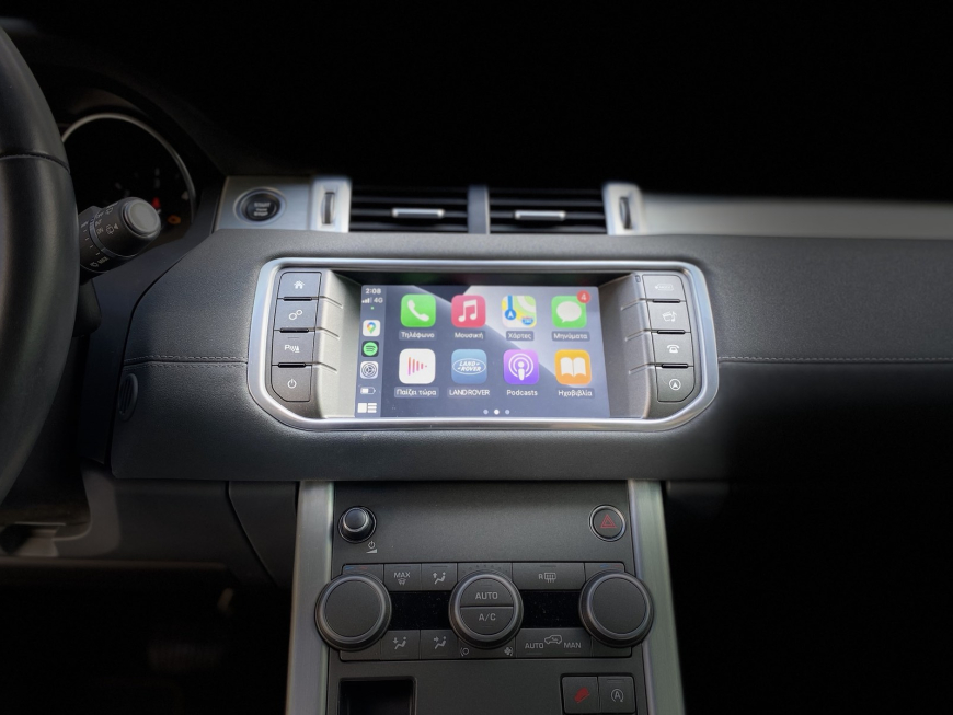 Εγκατάσταση Apple Carplay/Android Auto, Rear view Camera σε Range Rover Evoque 2016.