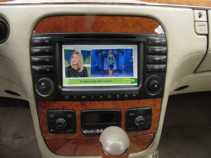 Εγκατάσταση TV Tuner με DVB-T σε Mercedes-Benz S600.