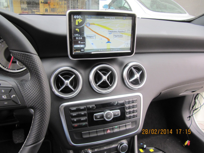 Εγκατάσταση Car Cinema & Navigation με Stagemotion σε Mercedes A-Class Glass 180 W176.