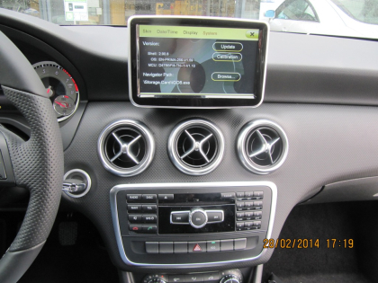 Εγκατάσταση Car Cinema & Navigation με Stagemotion σε Mercedes A-Class Glass 180 W176.