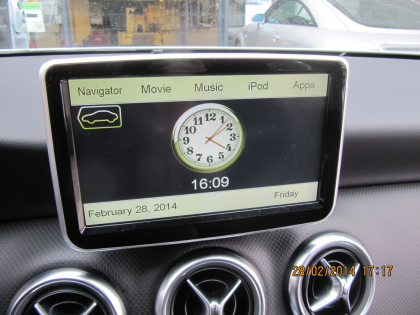 Εγκατάσταση Car Cinema & Navigation με Stagemotion σε Mercedes A-Class Glass 180 W176.