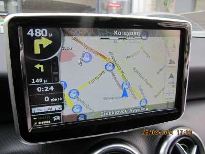 Εγκατάσταση Car Cinema & Navigation με Stagemotion σε Mercedes A-Class Glass 180 W176.