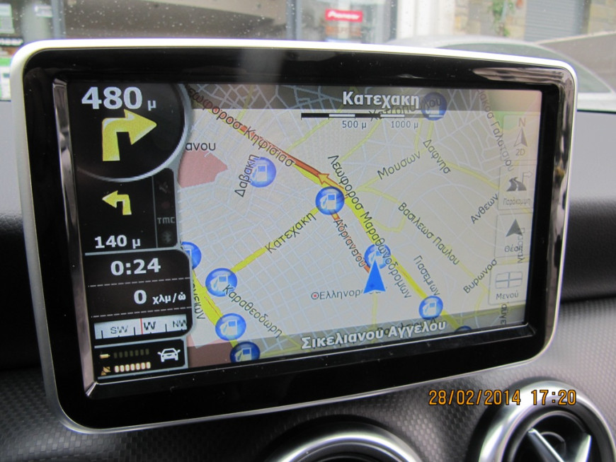 Εγκατάσταση Car Cinema & Navigation με Stagemotion σε Mercedes A-Class Glass 180 W176.