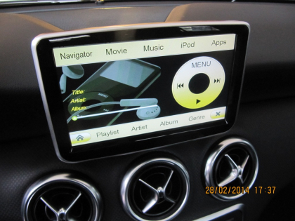 Εγκατάσταση Car Cinema & Navigation με Stagemotion σε Mercedes A-Class Glass 180 W176.