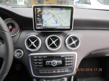 Εγκατάσταση Car Cinema & Navigation με Stagemotion σε Mercedes A-Class Glass 180 W176.