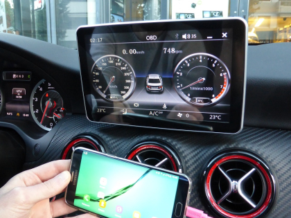 Εγκατάσταση Navigation 9” σε Mercedes A-Class W176 AMG Turbo (2015).