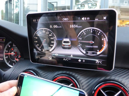 Εγκατάσταση Navigation 9” σε Mercedes A-Class W176 AMG Turbo (2015).