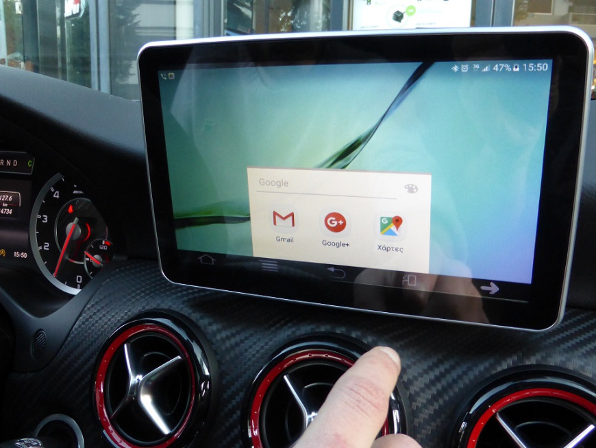 Εγκατάσταση Navigation 9” σε Mercedes A-Class W176 AMG Turbo (2015).